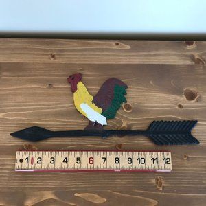 Rooster Cast Iron Wall Hanging Indoor Outdoor Farmhouse Decor